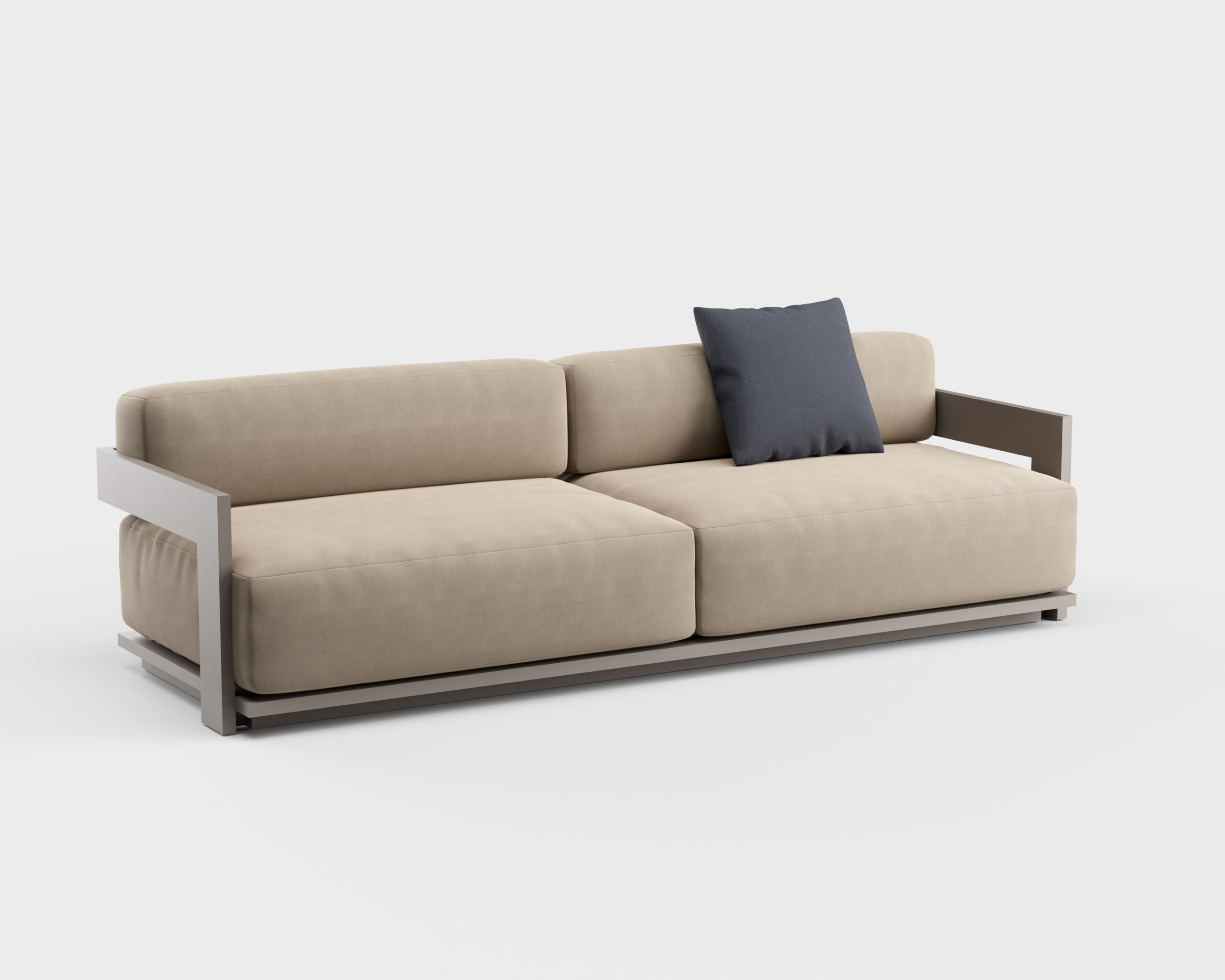 Outdoor Furniture Luxury - طقم أريكة فاخرة من الألومنيوم للاستخدام