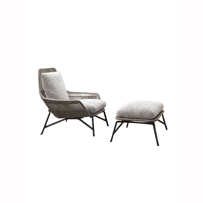 Outdoor Furniture Metal Chairs - تصميم حبل إطار معدني كرسي مقاوم