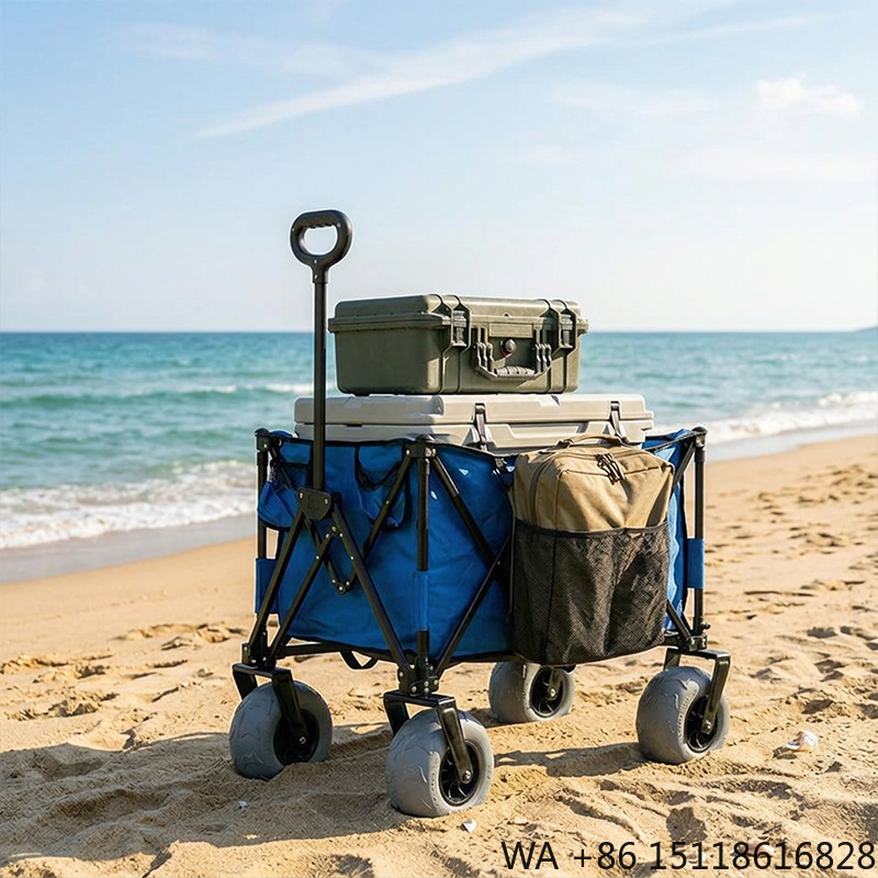 عربة شاطئ معدنية قابلة للطي مع - مراجعة Outdoor Furniture Metal وسعره