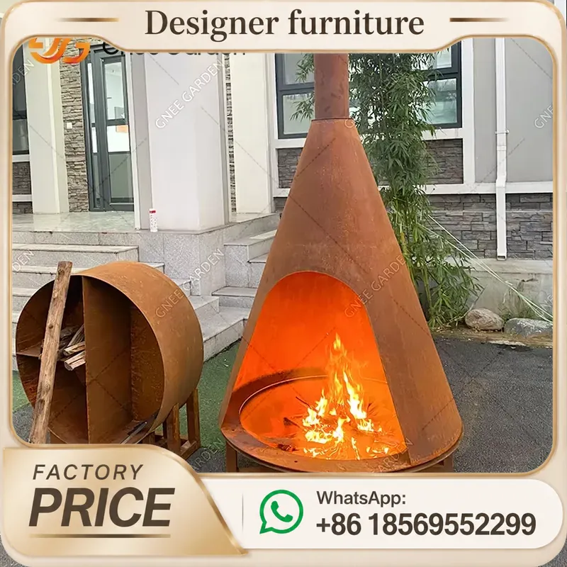موقد محمول يعمل بحبيبات الخشب  - مراجعة Outdoor Furniture Metal وسعره