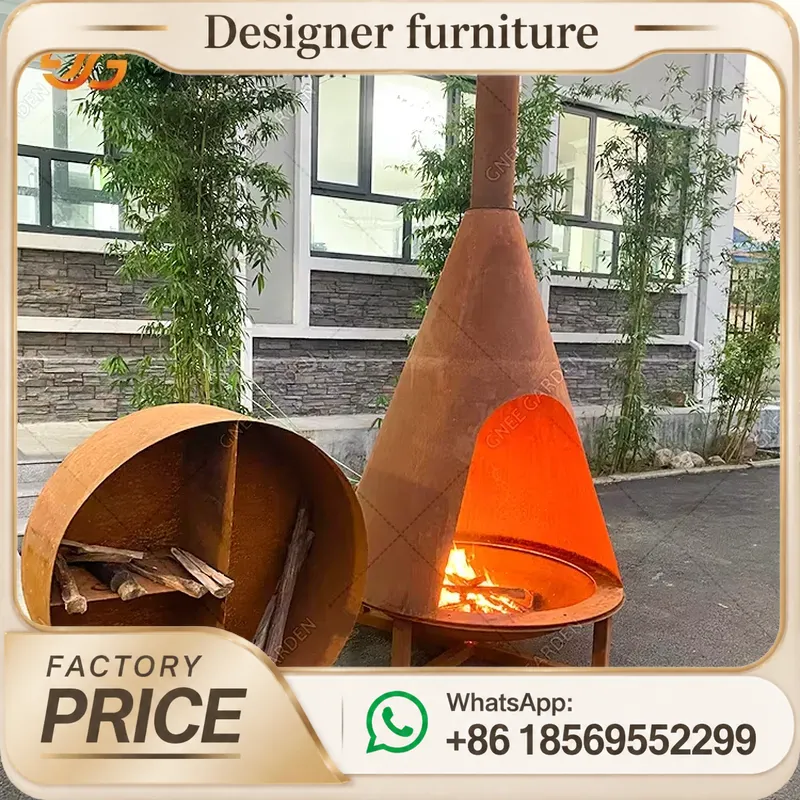 موقد محمول يعمل بحبيبات الخشب  - مراجعة Outdoor Furniture Metal وسعره