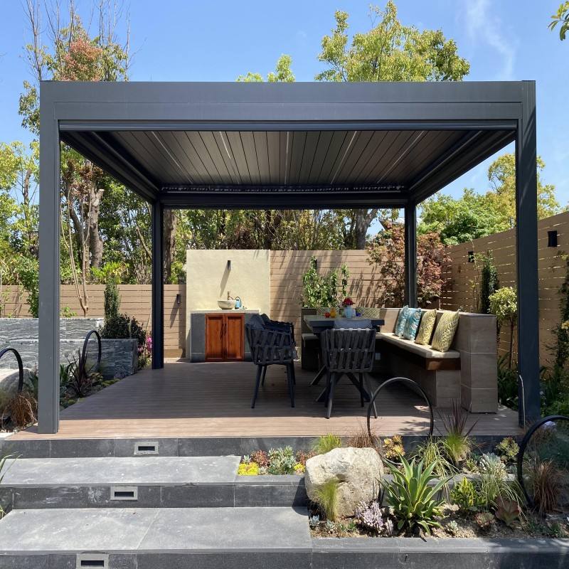 بيرجولا مستطيلة من سبائك الألو - مراجعة Outdoor Furniture Metal وسعره