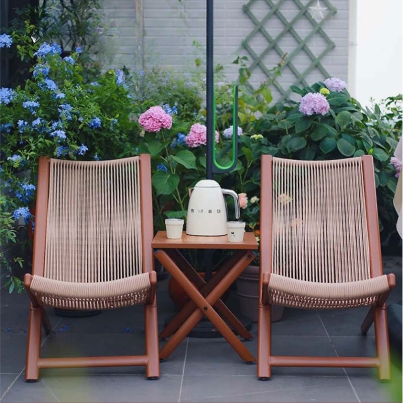 كرسي صالة خارجي منسوج من الروط - مراجعة Outdoor Furniture Metal Chairs وسعره